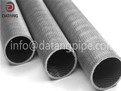 Titanium threaded tube (low fin titanium tube)